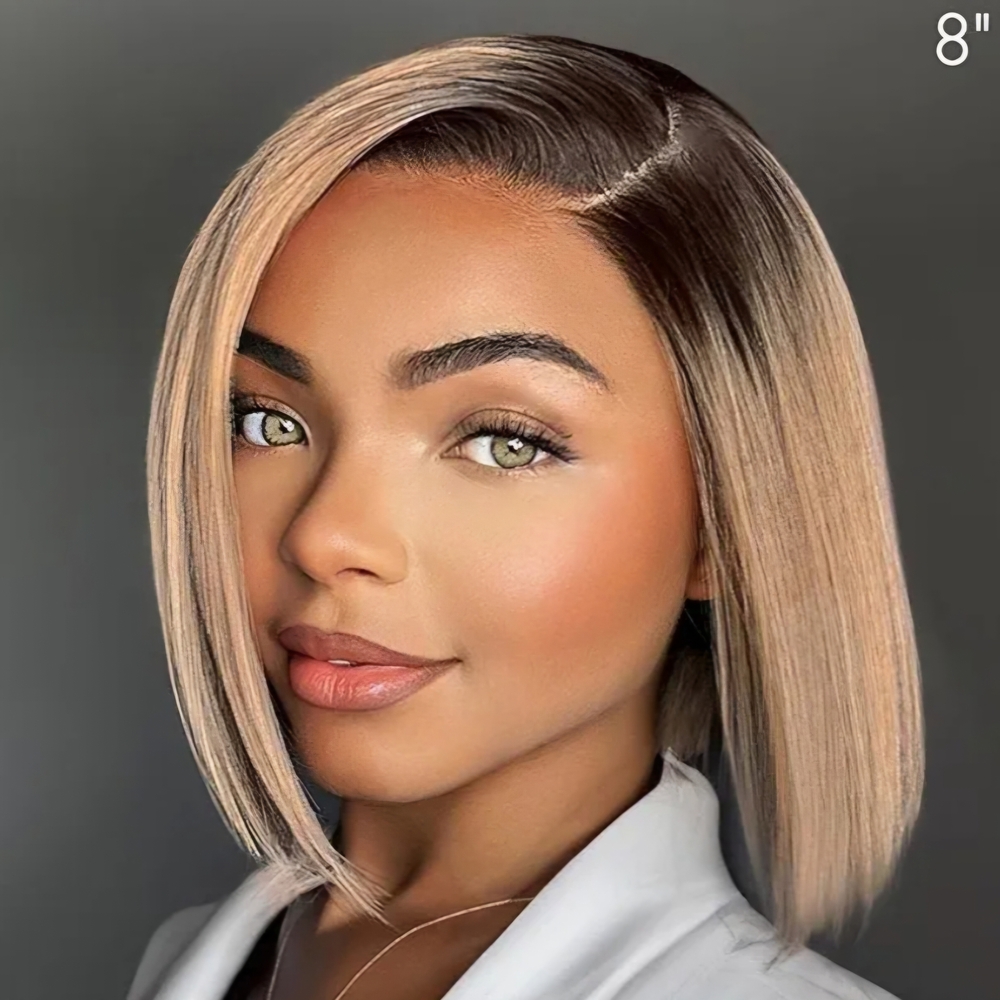 Stylish Brown and Blonde Bob Wig